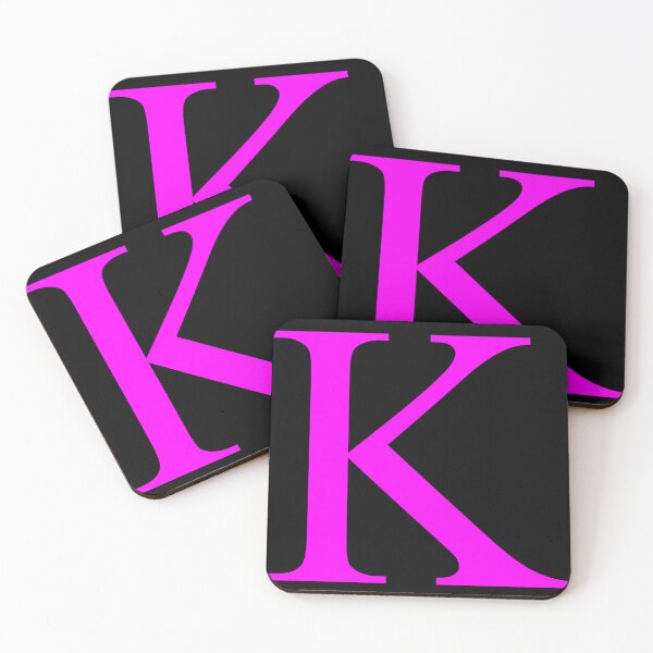 Item preview, The Letter K Magenta on Black 5748 designed and sold by Art in My Loft.