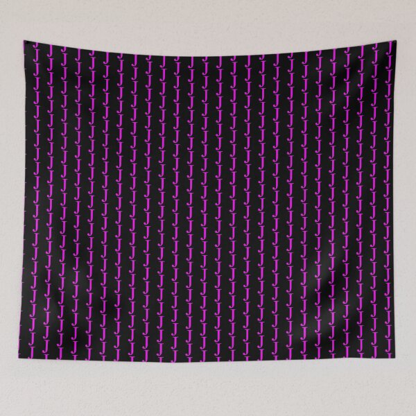 Item preview, The Letter J Magenta on Black 5748 designed and sold by Art in My Loft.