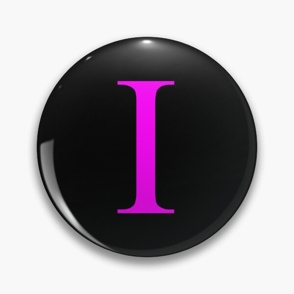 Item preview, The Letter I Magenta on Black 5748 designed and sold by Art in My Loft.
