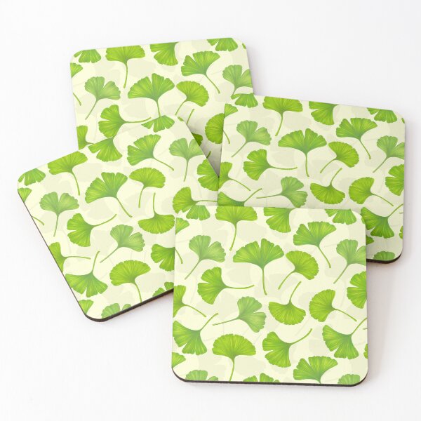 Item preview, Ginkgo leaves on off white designed and sold by Katerina Mitkova Kirilova.