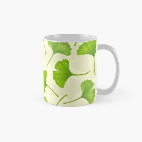 Item preview, Ginkgo leaves on off white designed and sold by Katerina Mitkova Kirilova.