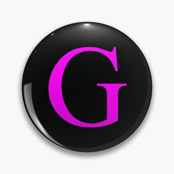 Item preview, The Letter G Magenta on Black 5748 designed and sold by Art in My Loft.
