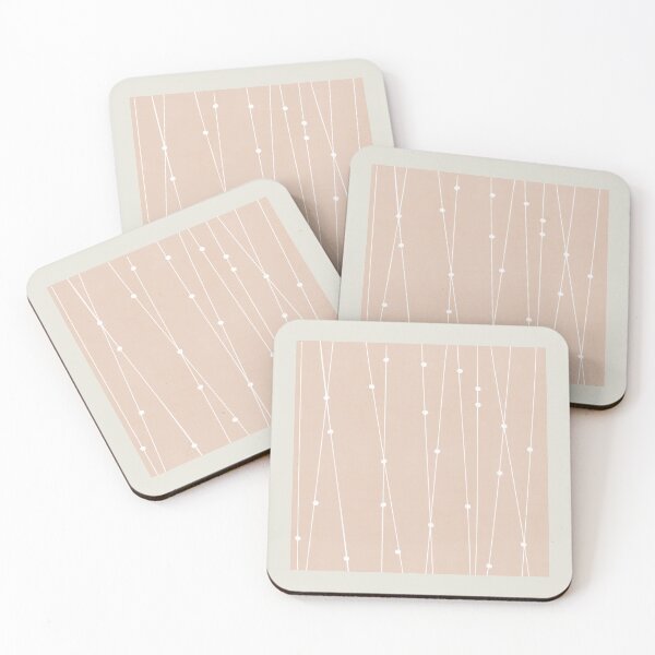 Item preview, Intersecting Vertical Lines on Blush designed and sold by simplydesignart.