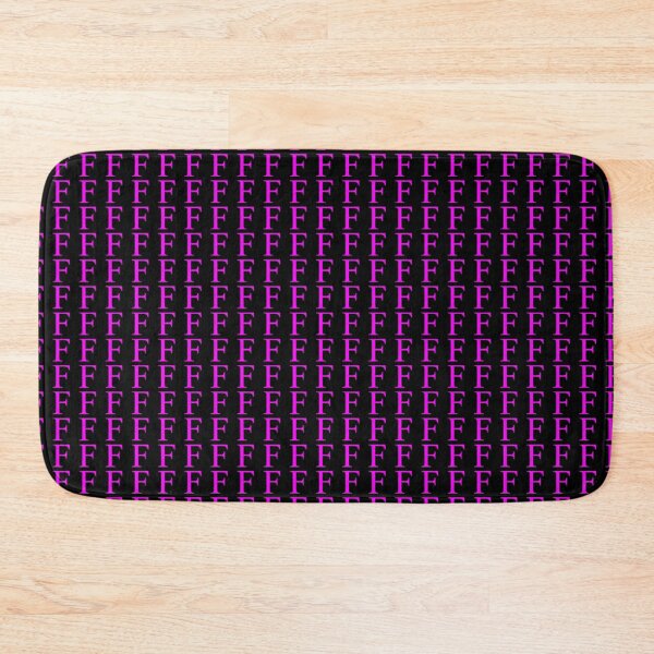 Item preview, The Letter F Magenta on Black 5748 designed and sold by Art in My Loft.