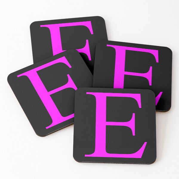Item preview, The Letter E Magenta on Black 5748 designed and sold by Art in My Loft.