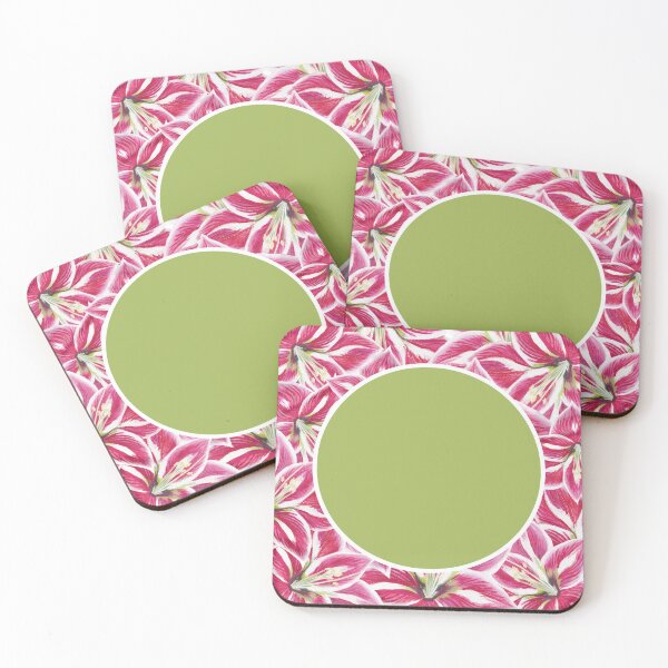 Item preview, Pink amaryllis seamless pattern designed and sold by AleFairyland.