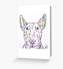 ENGLISH BULL TERRIER ARTWORK Greeting Card