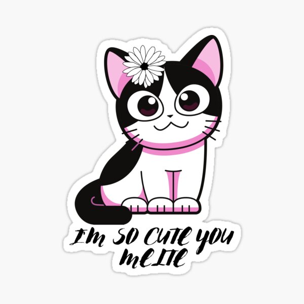 Cute Cat Pfps Stickers for Sale