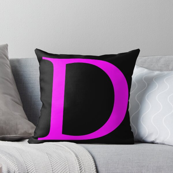Item preview, The Letter D Magenta on Black 5748 designed and sold by Art in My Loft.