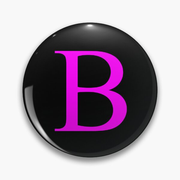 Item preview, The Letter B Magenta on Black 5748 designed and sold by Art in My Loft.