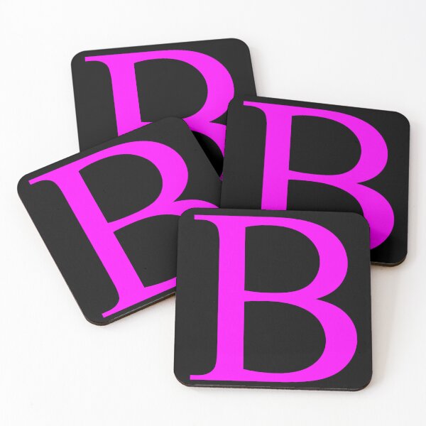 Item preview, The Letter B Magenta on Black 5748 designed and sold by Art in My Loft.