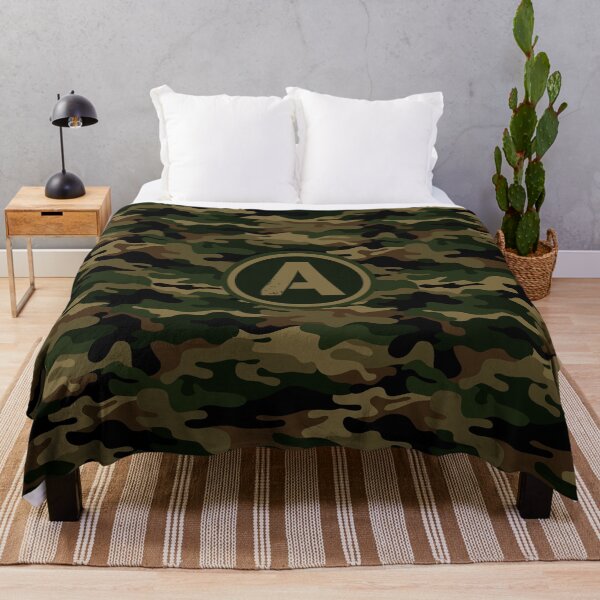 Item preview, Monogram Initial Letter A Military Army Camouflage designed and sold by MintaApparel.