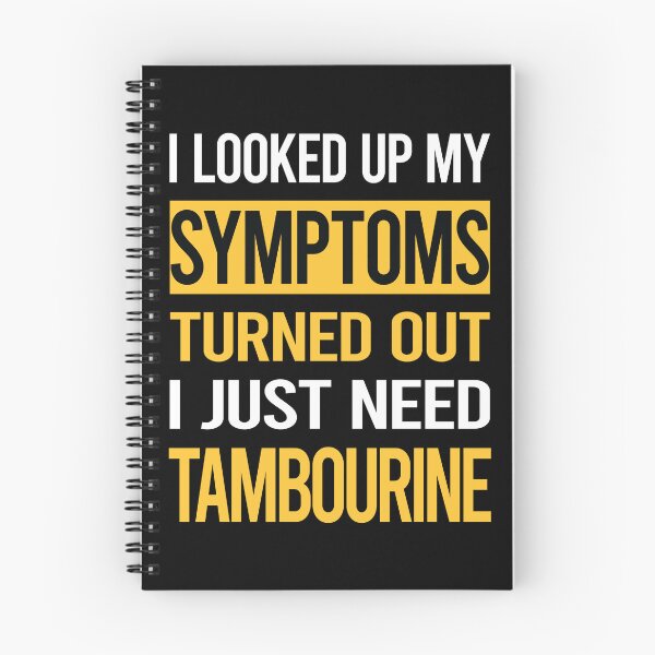 Item preview, Funny My Symptoms Tambourine designed and sold by kerry8d7dlaurie.