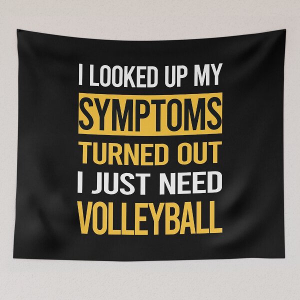 Item preview, Funny My Symptoms Volleyball designed and sold by kerry8d7dlaurie.