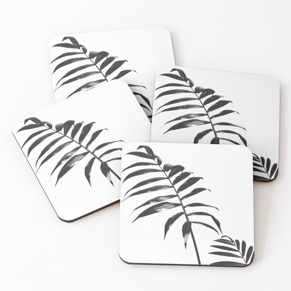Item preview, Abstract Parlour Palm Leaves Black and White designed and sold by PhotosByVille.