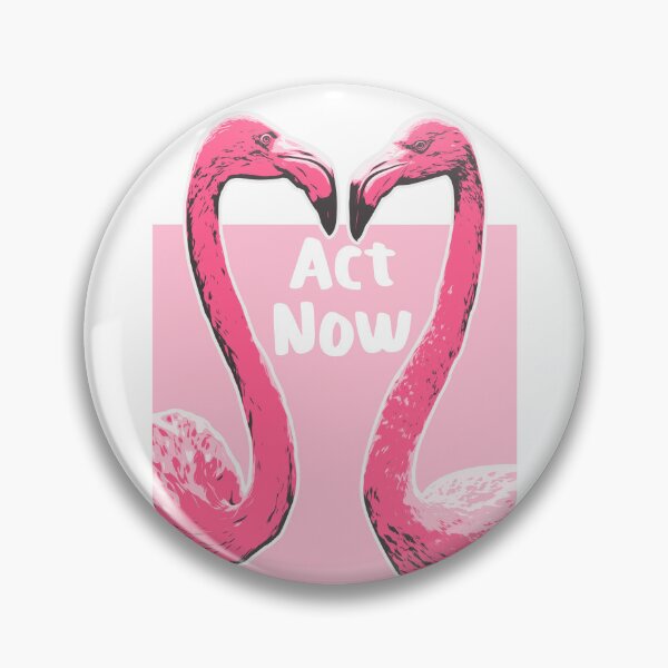 Item preview, Act Now Flamingo Illustration Design designed and sold by boholoc0.