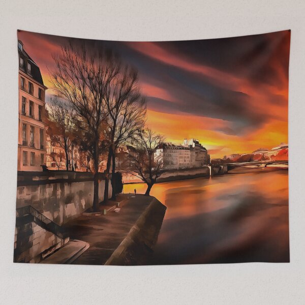 Item preview, The River Seine (Painting) designed and sold by cmphotographs.