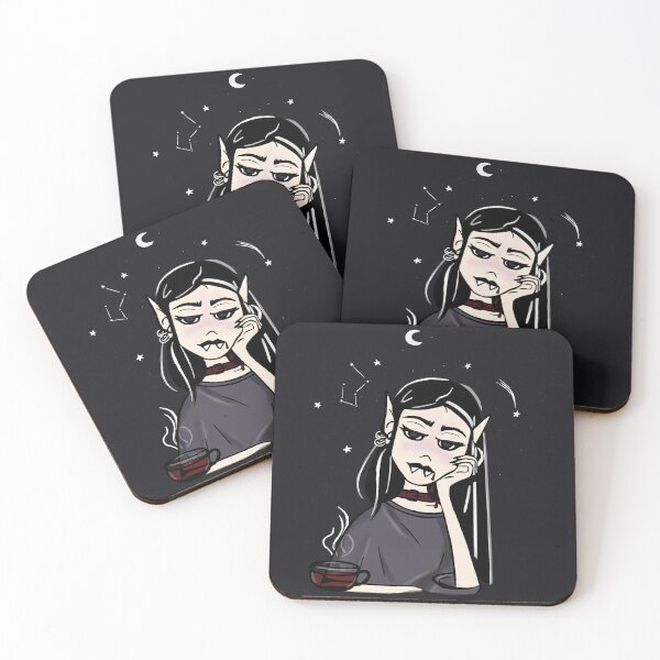 Item preview, Tea With a Vampire - Nocturnal Girl designed and sold by witchlingart.