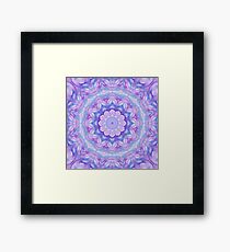 Purple Flower Mandala Framed Print