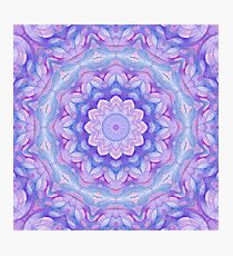 Purple Flower Mandala Photographic Print