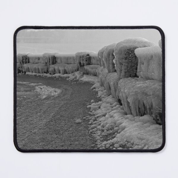 Item preview, Walking The Frozen Niagara Pathway - 1 - Monochrome © designed and sold by © Hany G. Jadaa © Prince John Photography.