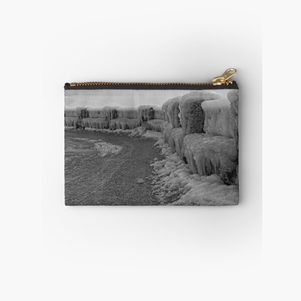 Item preview, Walking The Frozen Niagara Pathway - 1 - Monochrome ©  designed and sold by © Hany G. Jadaa © Prince John Photography.