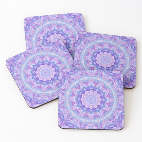 Item preview, Purple Flower Mandala designed and sold by Kelly Dietrich Mandala & Fractal Art.