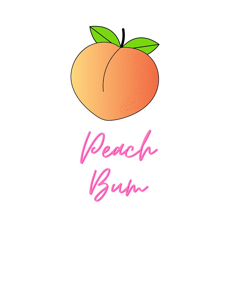 Peach Bum Magnet for Sale by MxedFeelings