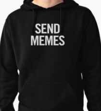 Send Memes (White) Pullover Hoodie