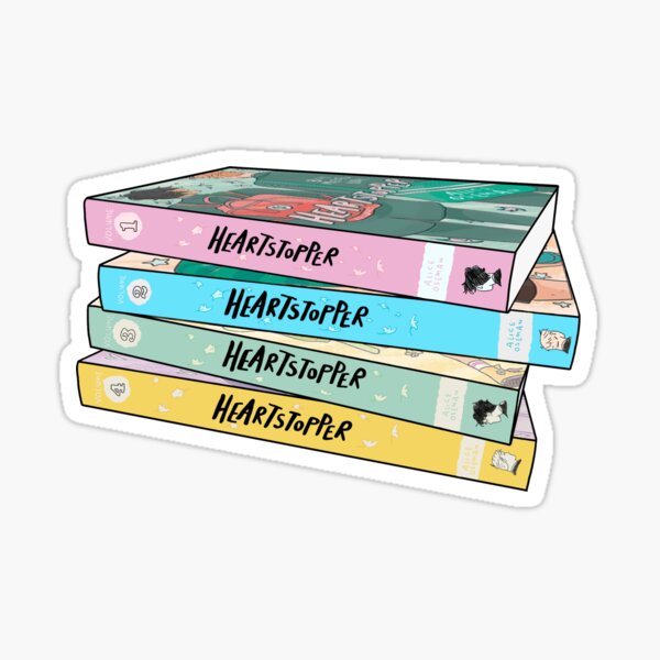 Item preview, Heartstopper book stack designed and sold by ArtCasualty.