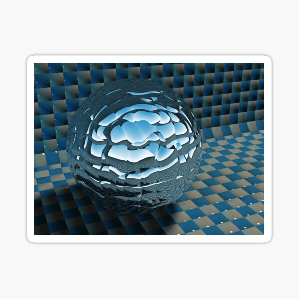 Quilt: POV RAY CGI! Sticker