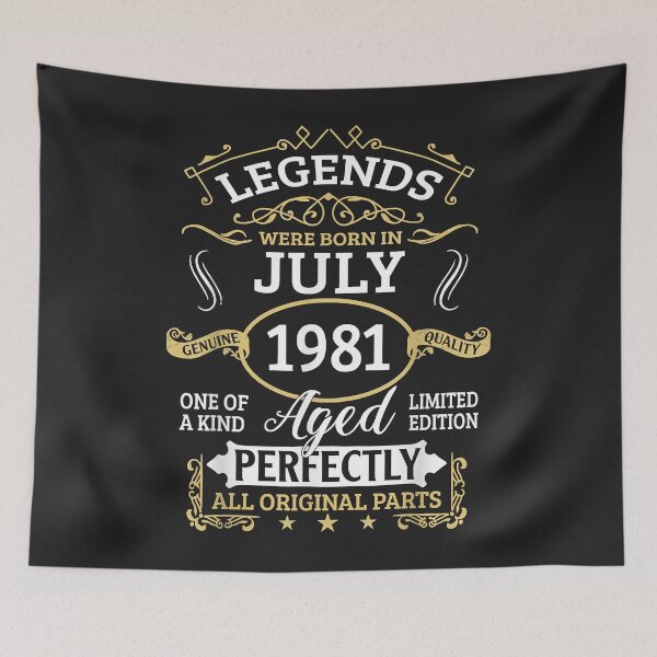 Item preview, Legends Were Born In July 1981 41st Birthday 41 Year Old designed and sold by Corelli87.