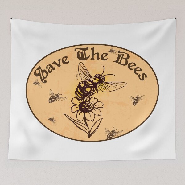 Item preview, SAVE THE BEES HONEY FLOWERS NATURE FOOD HEALTH OUTDOORS ENVIRONMENT designed and sold by DESTINATIONS DECAL.