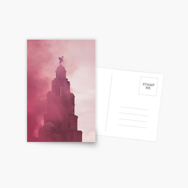 Red Smoke Liverbird Postcard