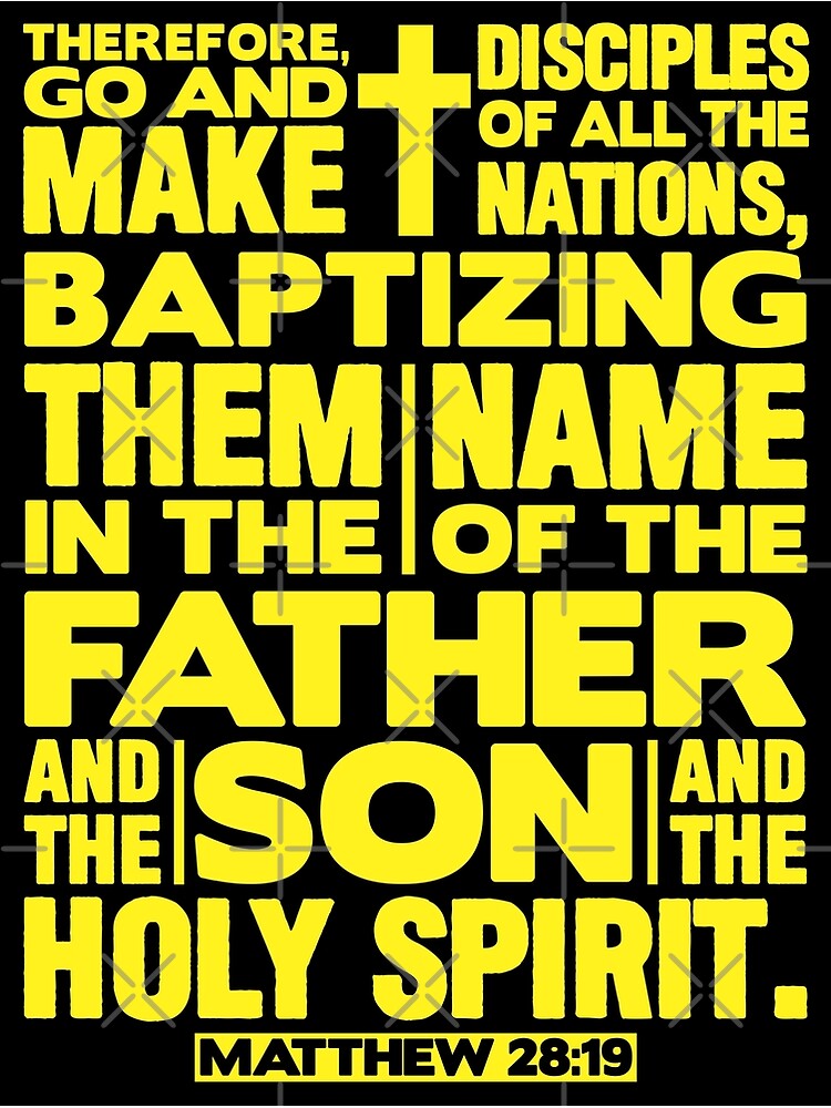 Thumbnail 3 of 3, Poster, Matthew 28:19 Make Disciples of all the Nations designed and sold by plushism.