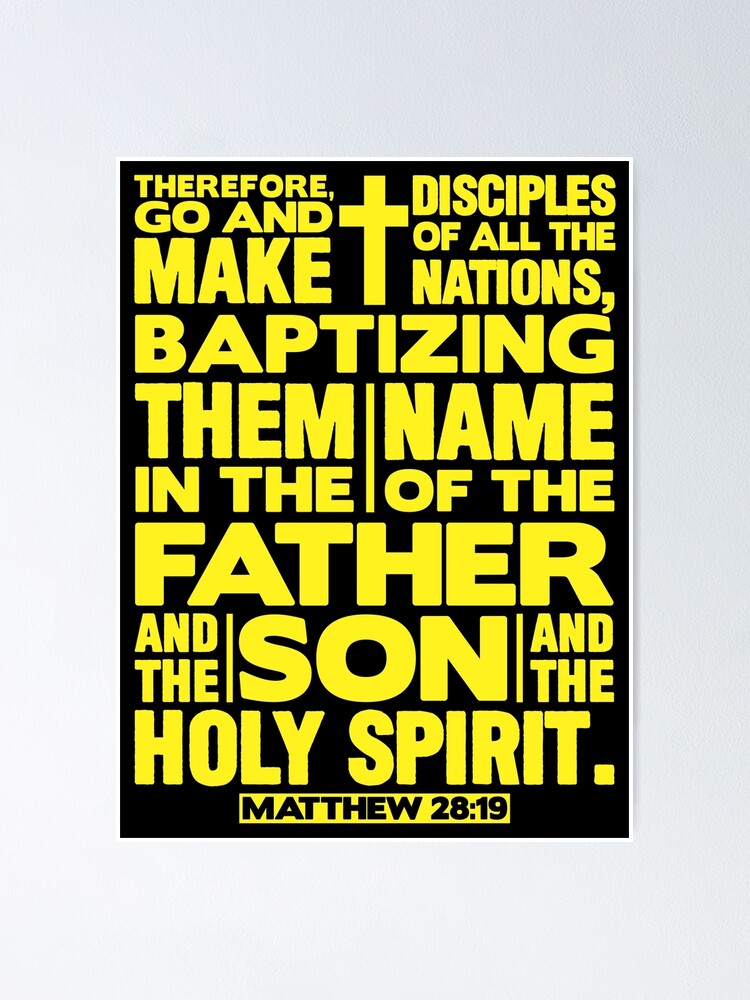 Thumbnail 2 of 3, Poster, Matthew 28:19 Make Disciples of all the Nations designed and sold by plushism.