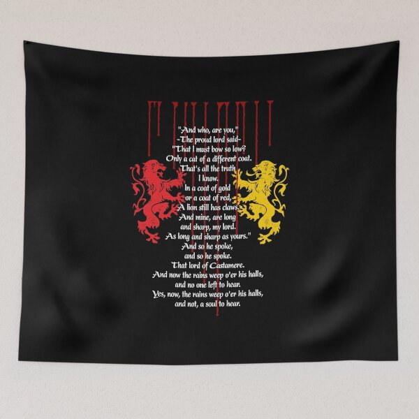Item preview, Rains of Castamere designed and sold by Eagle-Fly-Free.