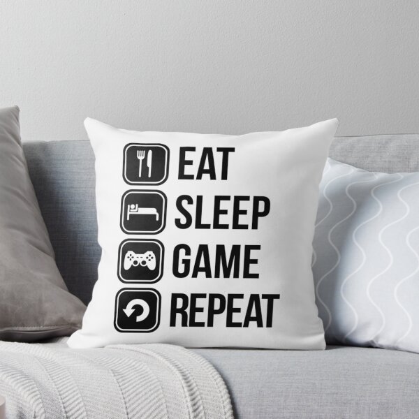 Item preview, eat sleep game repeat designed and sold by Emir992.