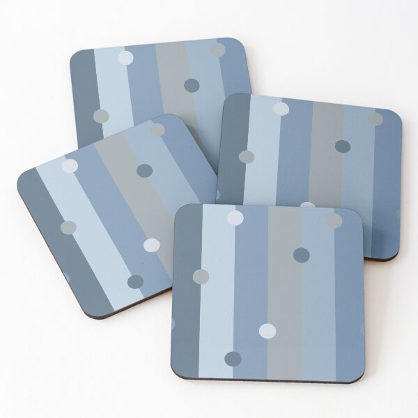 Artikelvorschau, Blue Heron Colors Vertical Stripes and Dots 5748 entworfen und verkauft von Art in My Loft.