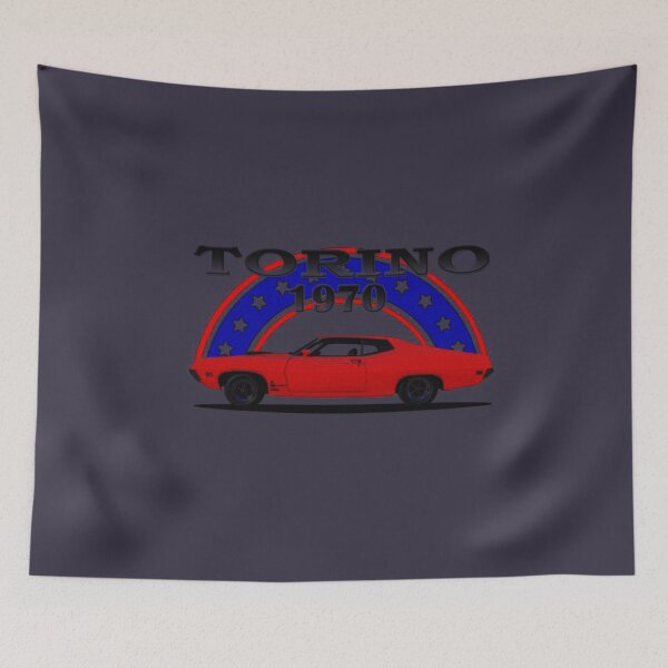 Item preview, 1970 Ford Torino Cobra Side Red Classic Guys  Unisex Tee Logo Cheap Tee Logo Love Shirt Hot Fashionable Print On Demand designed and sold by Erickiu13.