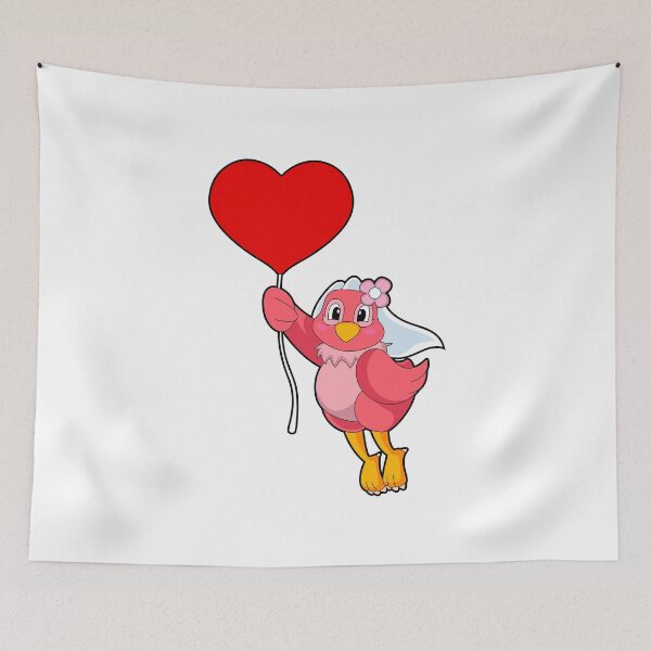 Item preview, Bird as Bride with Veil & Heart Balloon designed and sold by Snabdesign84.