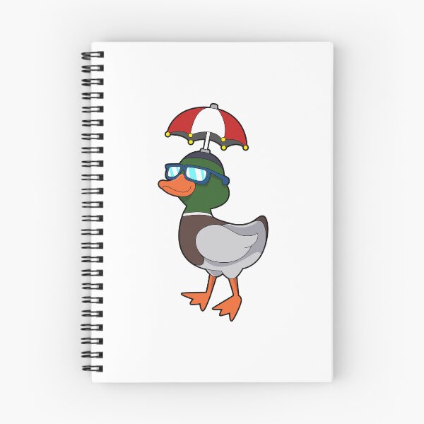 Item preview, Duck at Raining with Umbrella designed and sold by Snabdesign84.