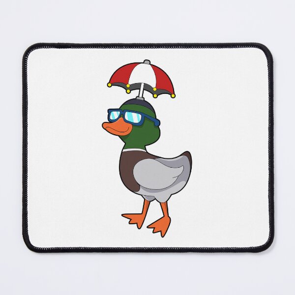 Item preview, Duck at Raining with Umbrella designed and sold by Snabdesign84.