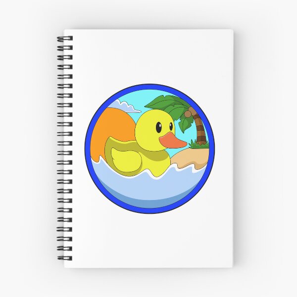 Item preview, Duck on Beach with Palm trees designed and sold by Snabdesign84.