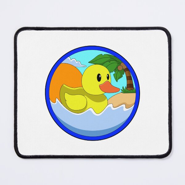 Item preview, Duck on Beach with Palm trees designed and sold by Snabdesign84.