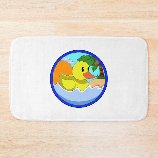 Item preview, Duck on Beach with Palm trees designed and sold by Snabdesign84.