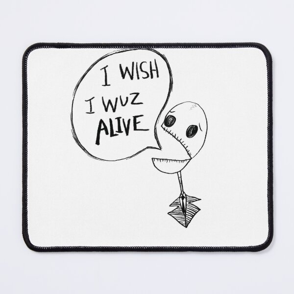 Item preview, I wish I wiz alive skeleton designed and sold by Matt Corrigan.
