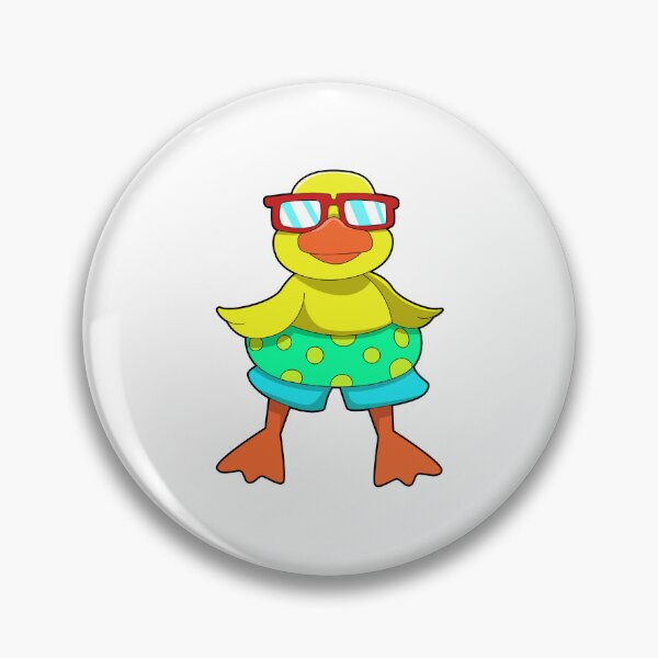 Item preview, Duck with Swim ring & Sunglasses designed and sold by Snabdesign84.