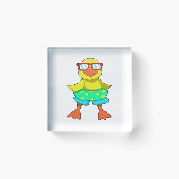 Item preview, Duck with Swim ring & Sunglasses designed and sold by Snabdesign84.