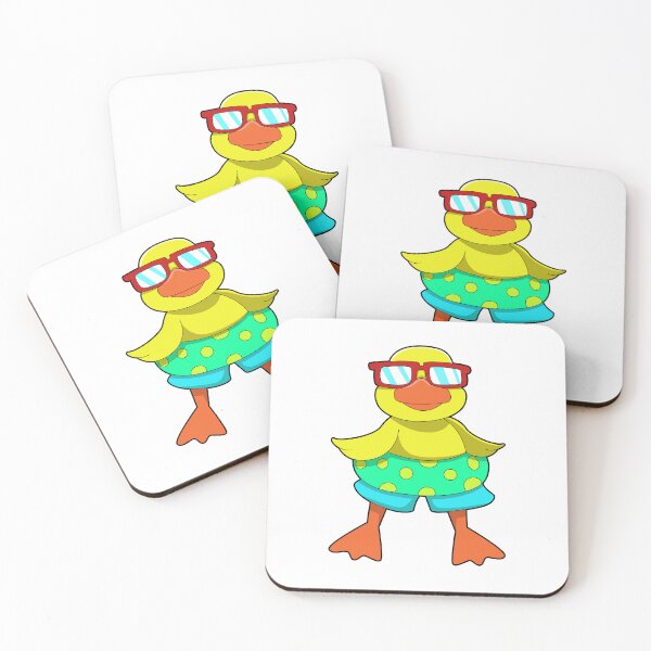 Item preview, Duck with Swim ring & Sunglasses designed and sold by Snabdesign84.